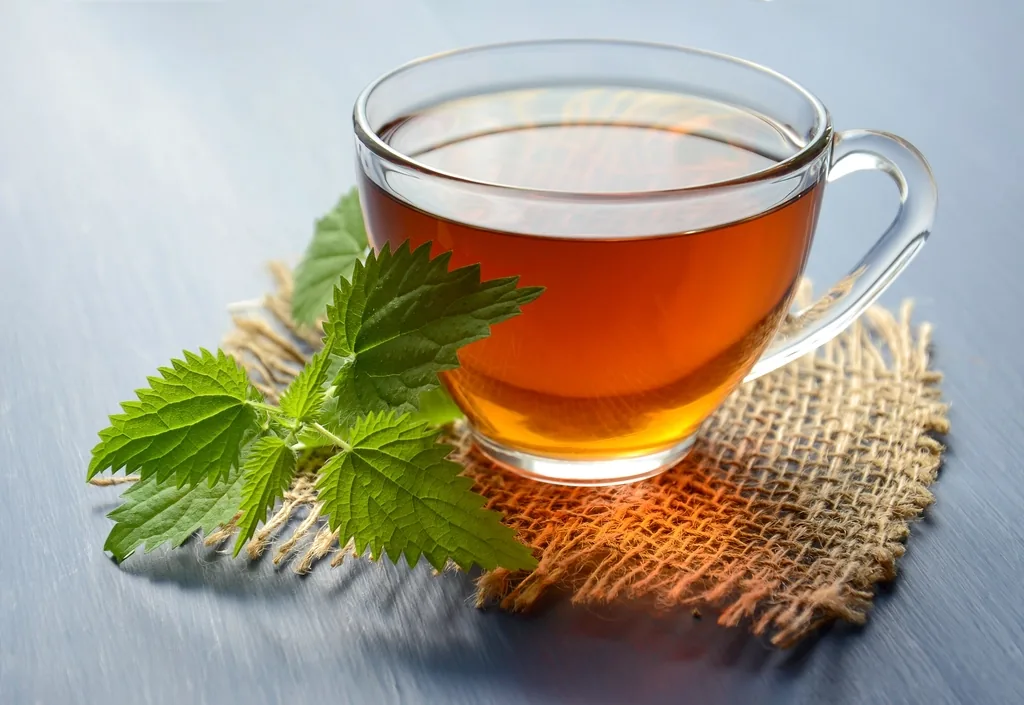 A warm cup of herbal tea, a soothing home remedy for a bronchitis cough