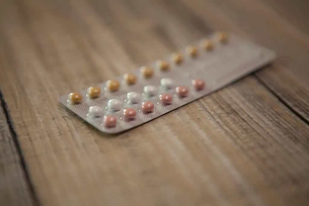 A monthly pack of oral contraceptive birth control pills