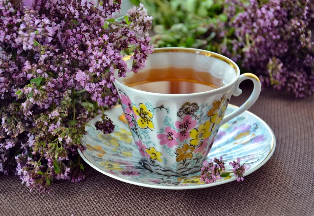 A warm cup of herbal tea, a soothing home remedy for a sore throat